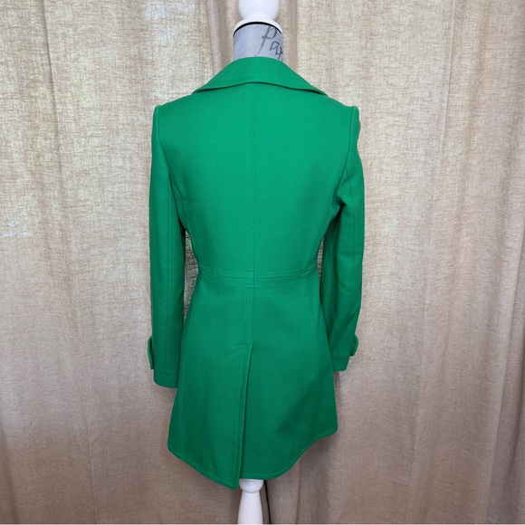 Banana Republic Double Breasted Pea Coat in a gorgeous Kelly Green, Size S - Picture 6 of 14